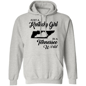 Just A North Dakota Girl In A Tennessee World T Shirt - T-shirt Teezalo