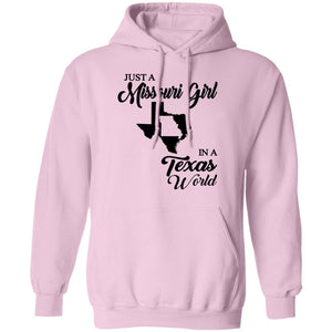 Just A Missouri Girl In A Texas World T Shirt - T-shirt Teezalo