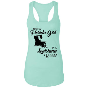 Just A Florida Girl In A Louisiana World T-Shirt - T-Shirt Teezalo