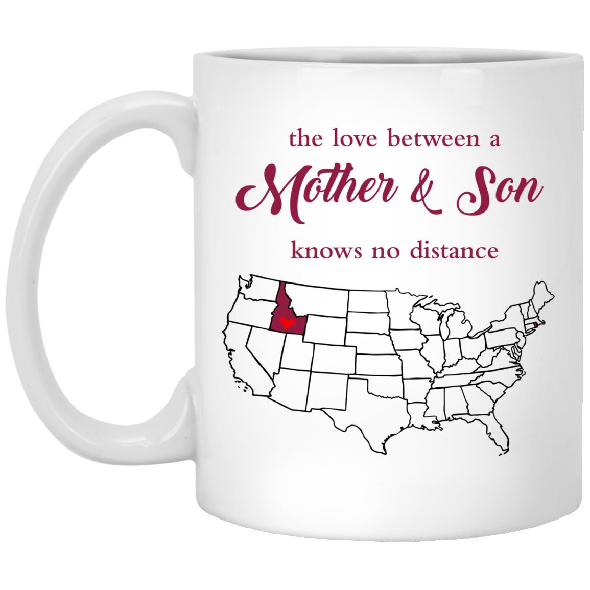 Rhode Island Idaho The Love Between Mother And Son Mug - Mug Teezalo