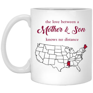 Maine Mississippi The Love Between Mother And Son Mug - Mug Teezalo