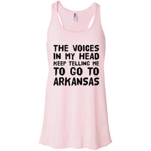 The Voices In My Head Telling Go To Arkansas T-Shirt - T-shirt Teezalo