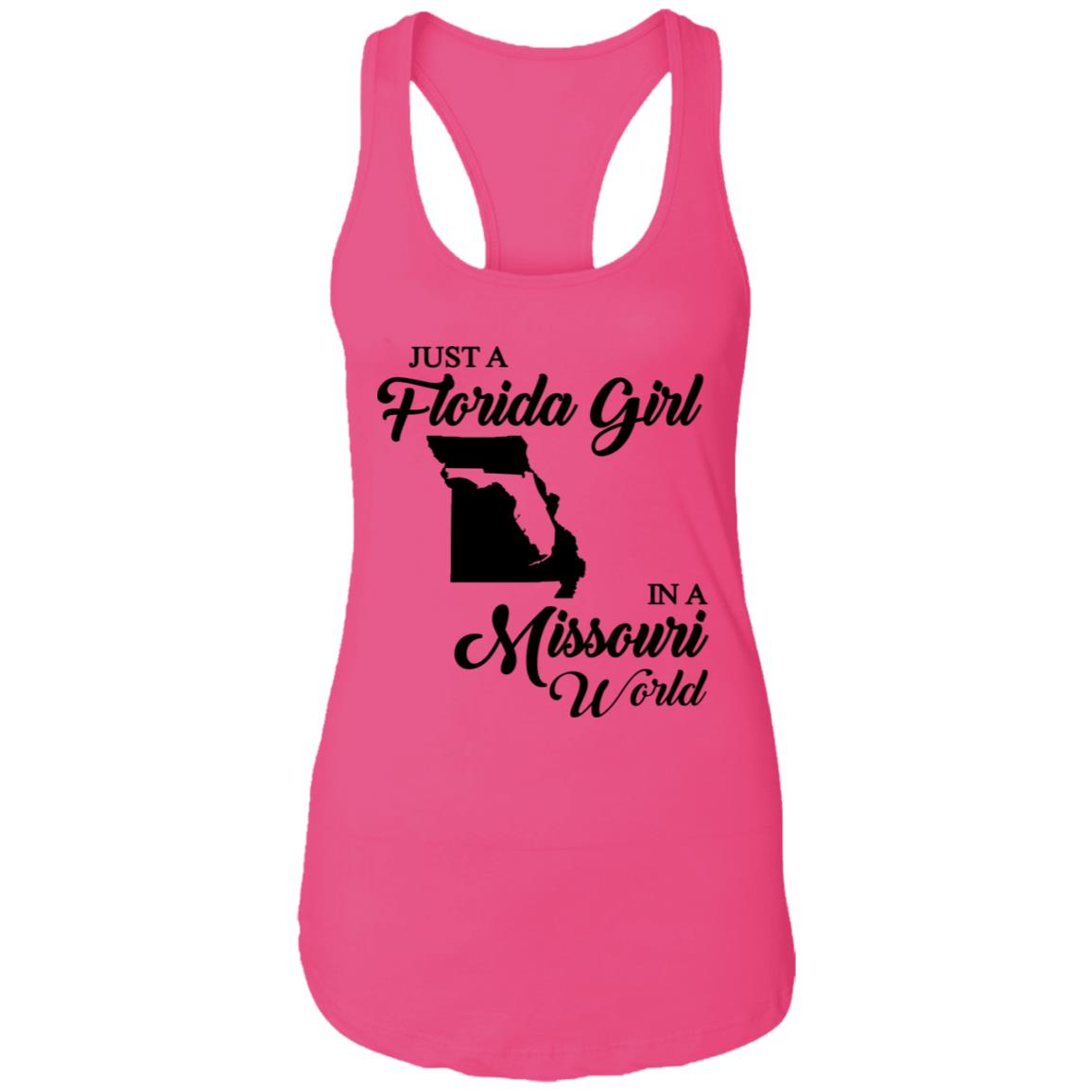 Just A Florida Girl In A Missouri World T-Shirt - T-Shirt Teezalo