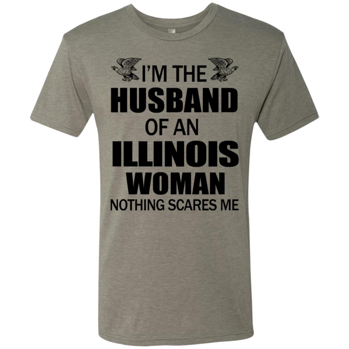 I'm The Husband Of An Illinois Woman T-shirt - T-shirt Teezalo