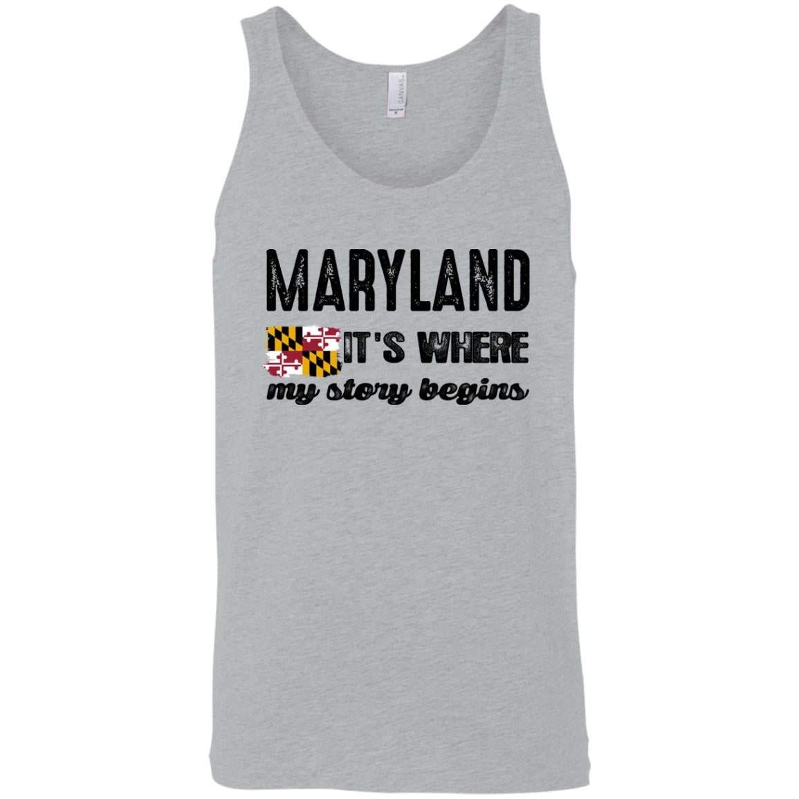Maryland Where My Story Begins T-shirt - T-shirt Teezalo