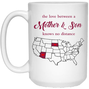 Arizona North Dakota The Love Between Mother And Son Mug - Mug Teezalo