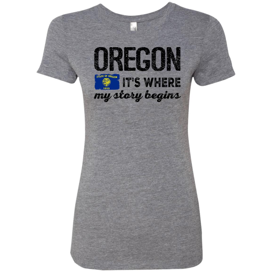 Oregon Where My Story Begins Hoodie - Hoodie Teezalo