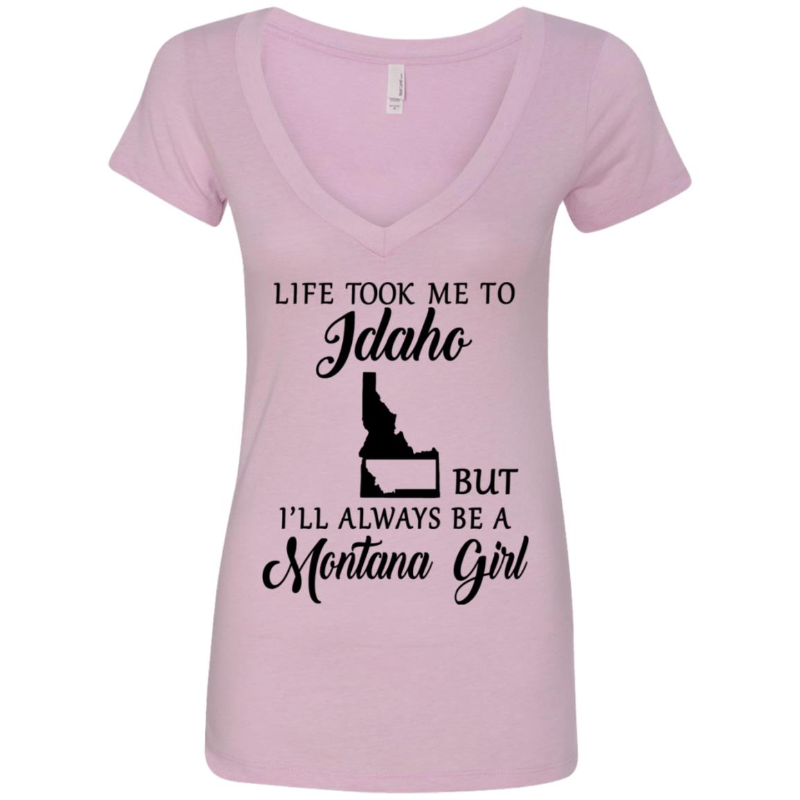Montana Girl Life Took Me To Idaho T-Shirt - T-shirt Teezalo