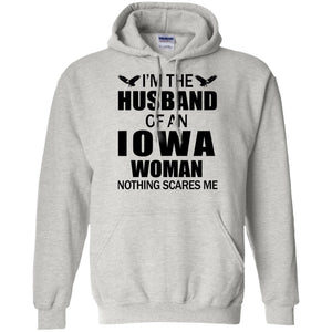 I'm The Husband Of An Iowa Woman Hoodie - Hoodie Teezalo