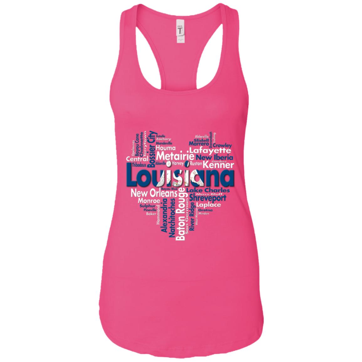 Louisiana City Heart T-Shirt - T-shirt Teezalo