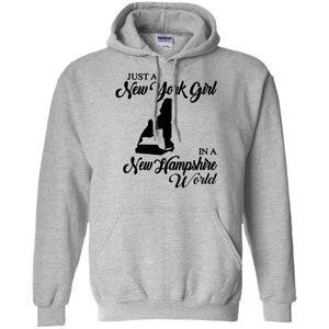 Just A New York Girl In A New Hampshire World T-Shirt - T-shirt Teezalo