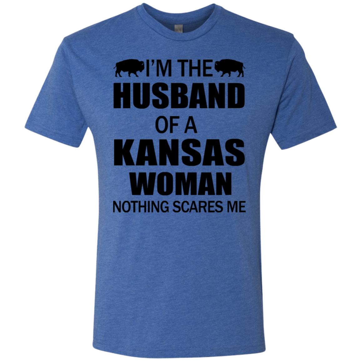I'm The Husband Of A Kansas Woman T Shirt - T-shirt Teezalo