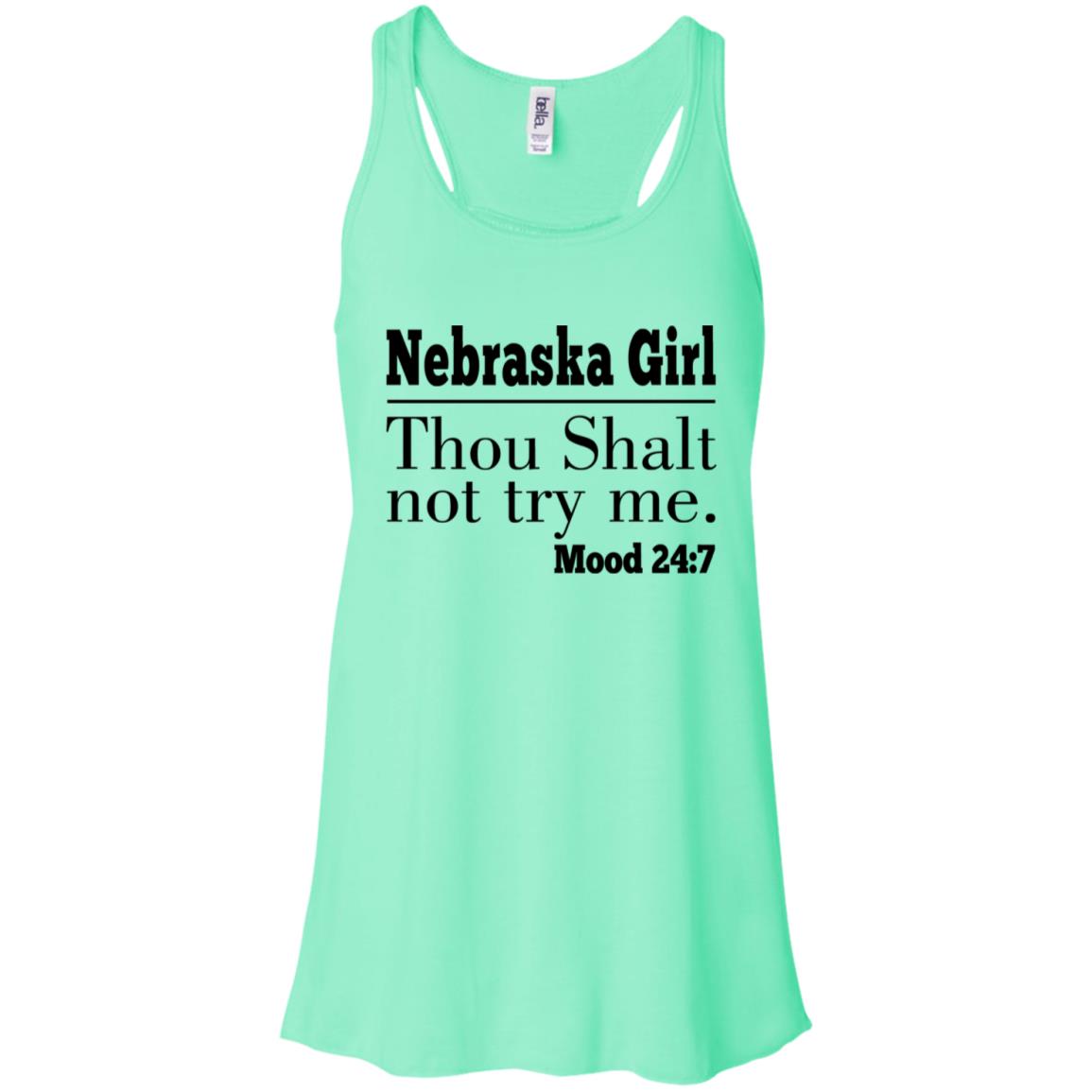 Nebraska Girl Thou Shalt Not Try Me T-Shirt - T-shirt Teezalo