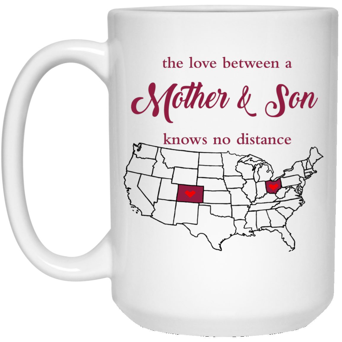 Ohio Colorado The Love Mother And Son Mug - Mug Teezalo