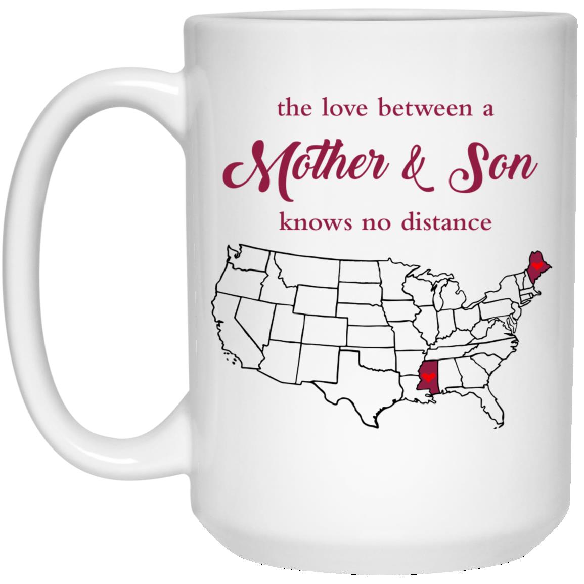 Mississippi Maine The Love Between Mother And Son Mug - Mug Teezalo