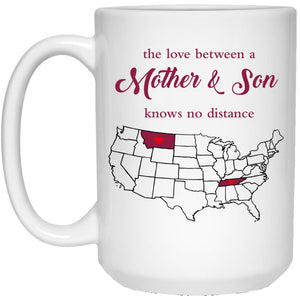 Montana Tennessee The Love Between Mother And Son Mug - Mug Teezalo