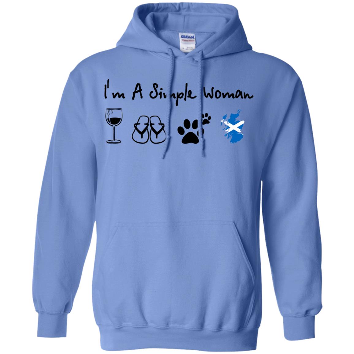 Scotland I'm Just A Simple Woman T-Shirt - Hoodie Teezalo