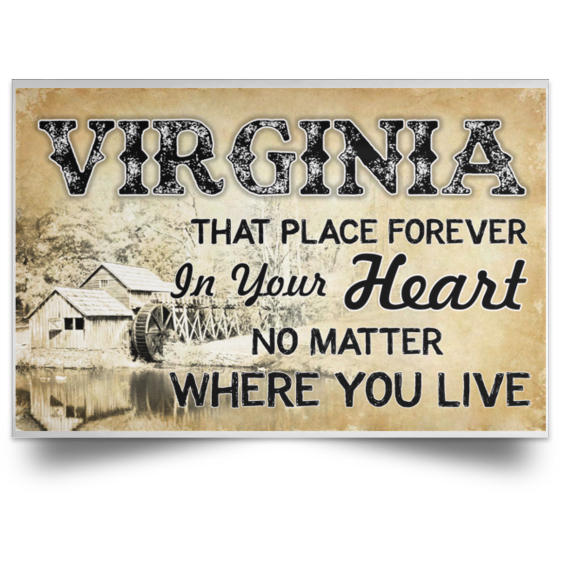 Virginia That Place Forever In Your Heart Poster - Poster Teezalo