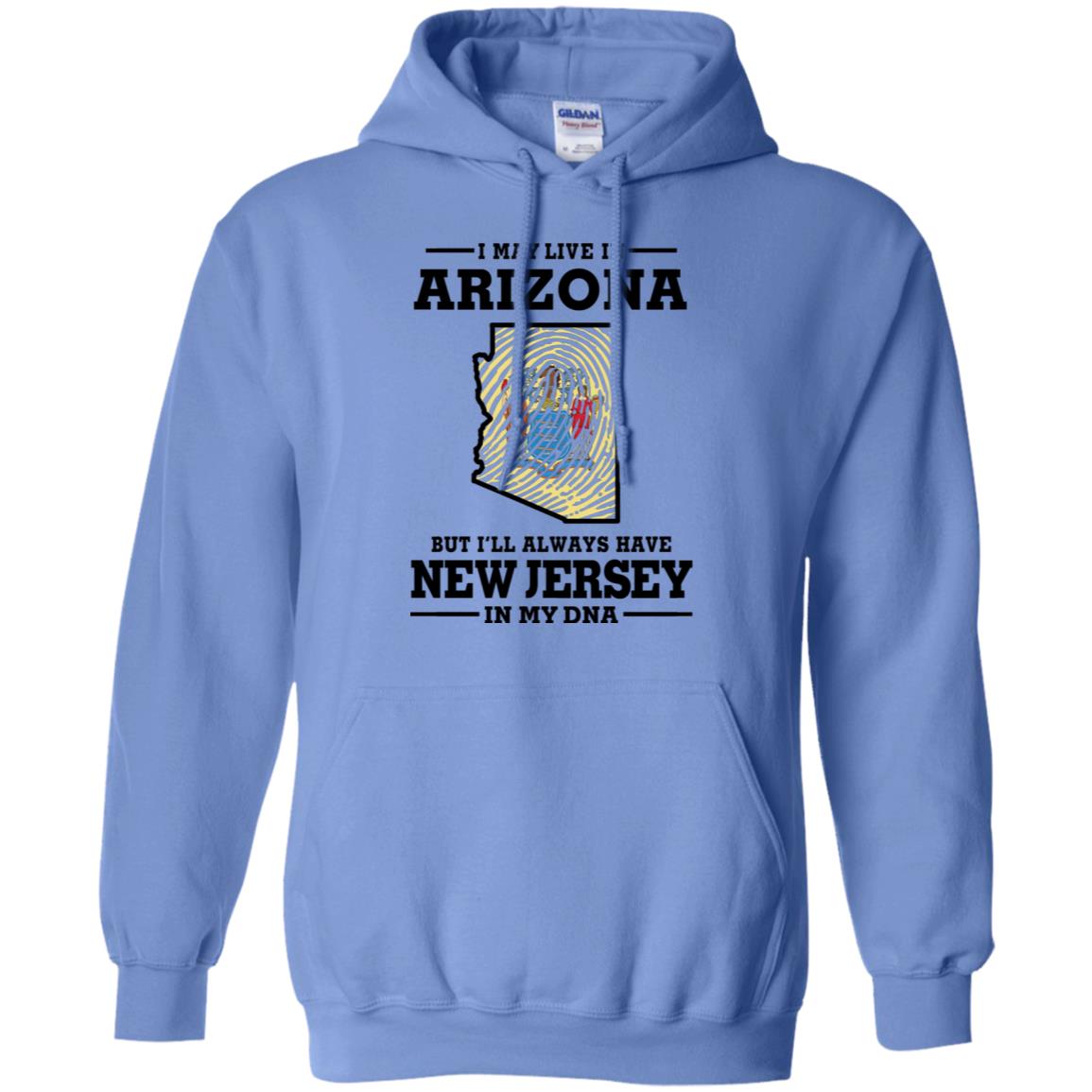 Live In Arizona But New Jersey In My Dna T-Shirt - T-shirt Teezalo