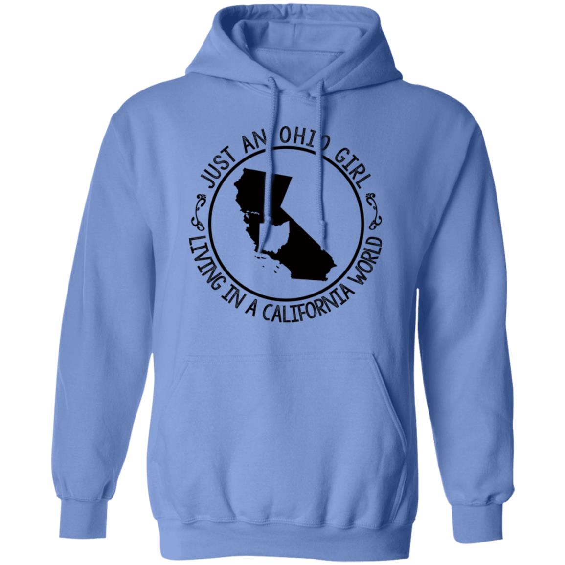 Just An Ohio Girl Living In A California World T-Shirt - T-shirt Teezalo