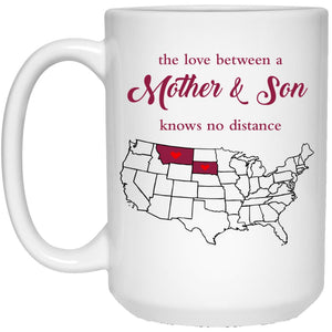 Montana South Dakota The Love Between Mother And Son Mug - Mug Teezalo