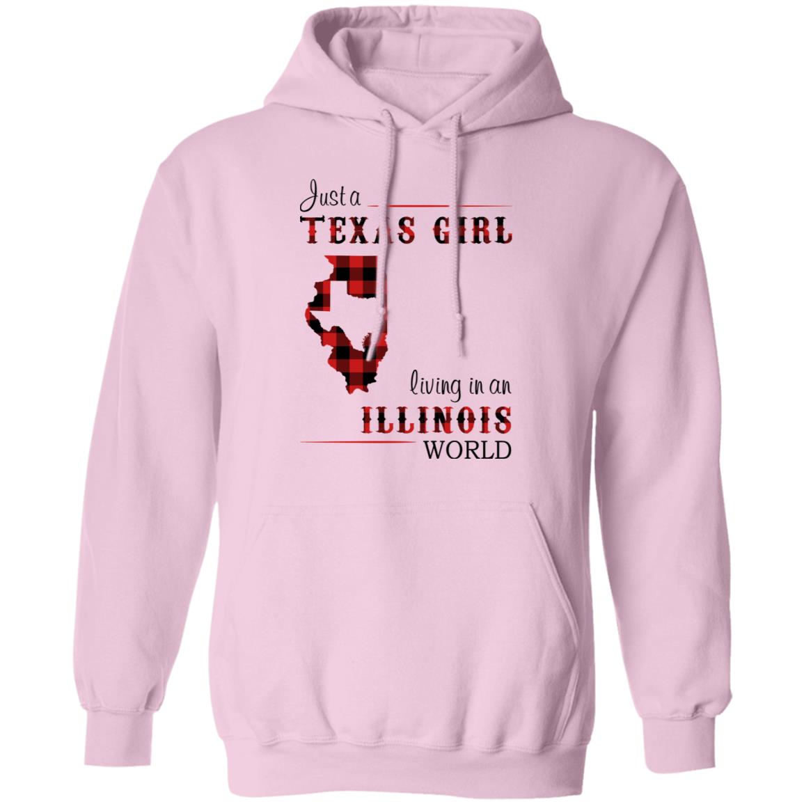Just A Texas Girl Living In An Illinois World T- Shirt - T-shirt Teezalo