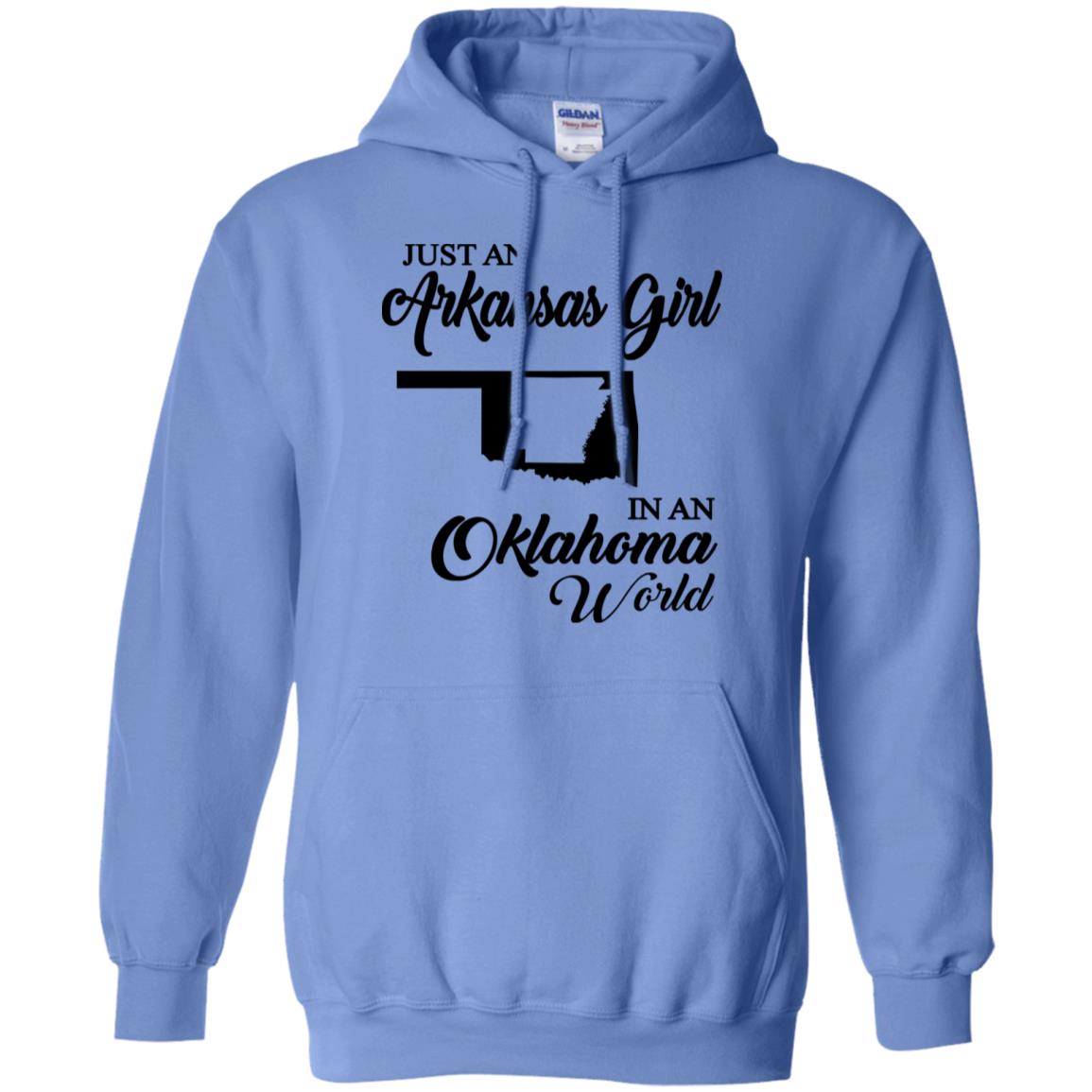 Just An Arkansas Girl In An Oklahoma World T-Shirt - Hoodie Teezalo