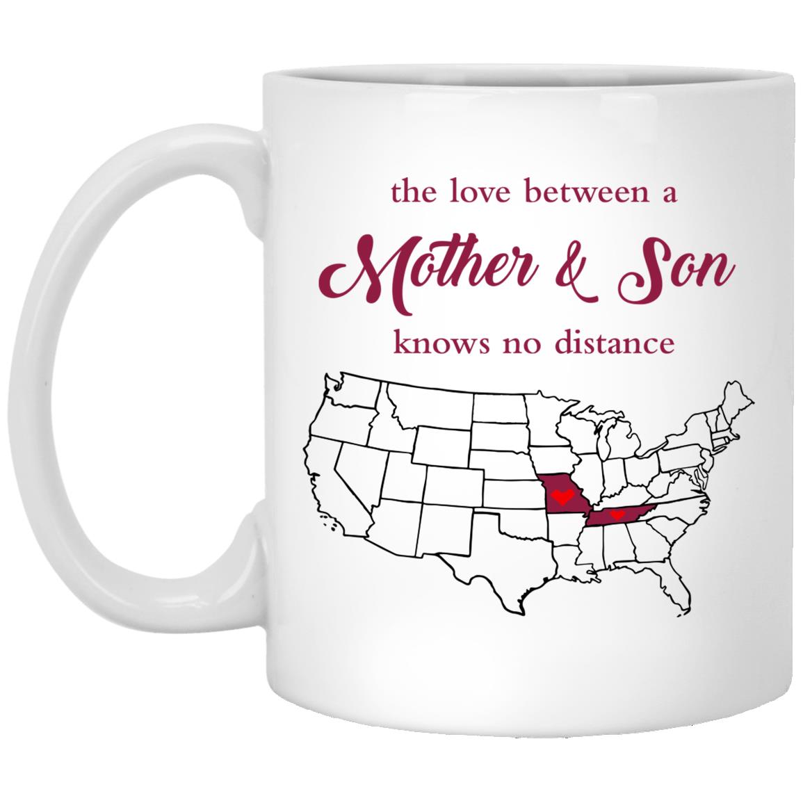 Tennessee Missouri The Love Between Mother And Son Mug - Mug Teezalo