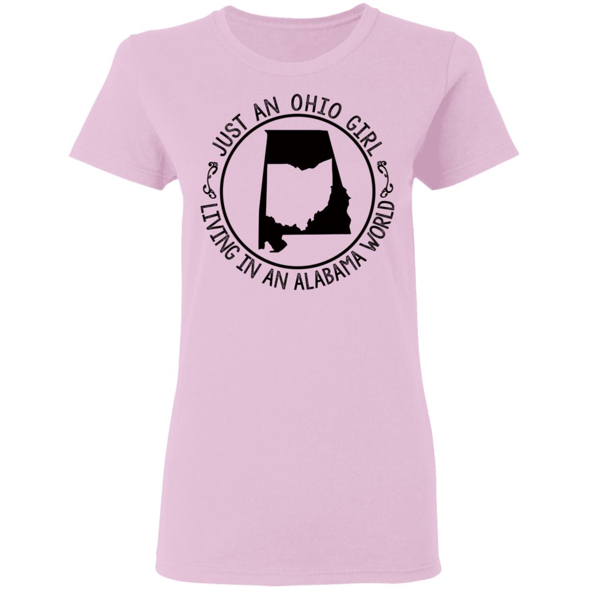 Ohio Girl In Alabama World Hoodie - T-shirt Teezalo