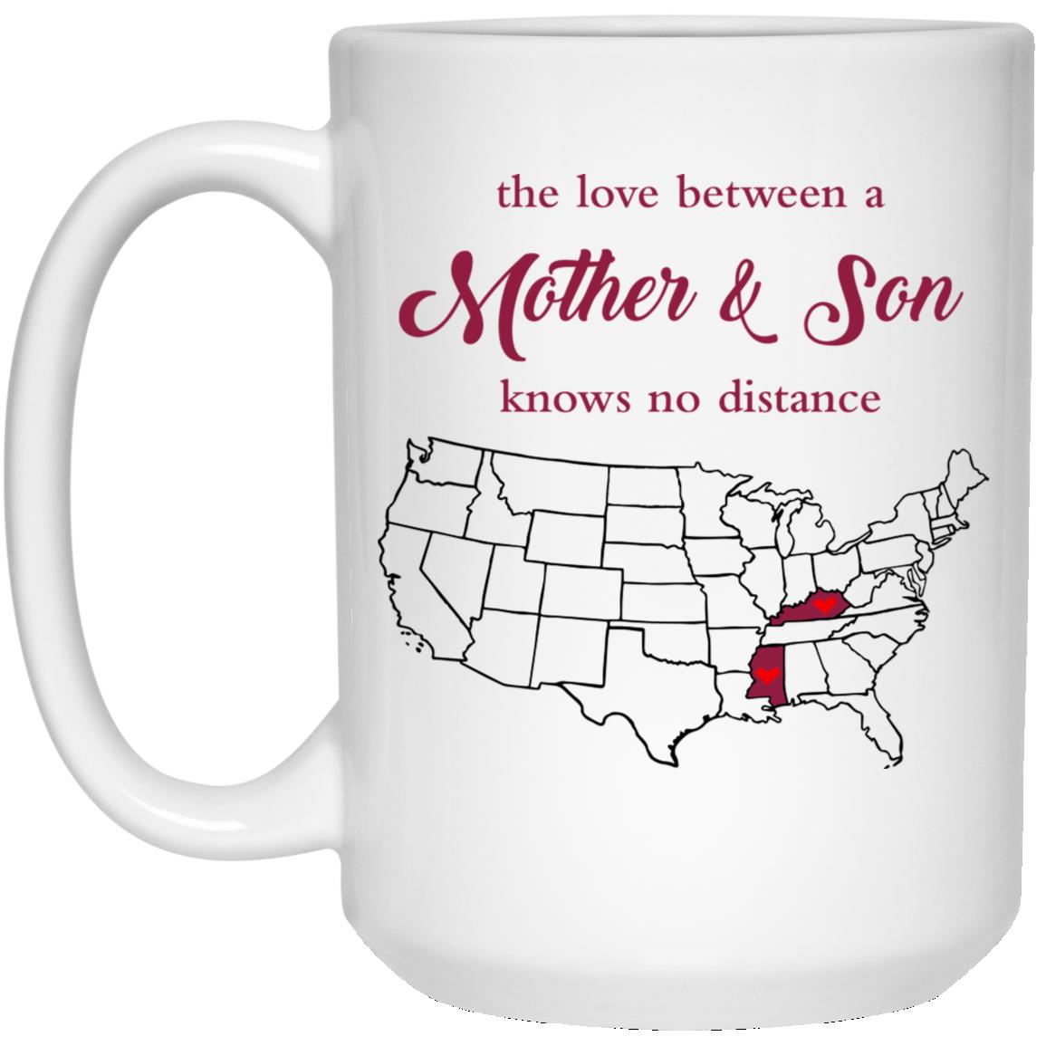 Mississippi Kentucky The Love Between Mother And Son Mug - Mug Teezalo