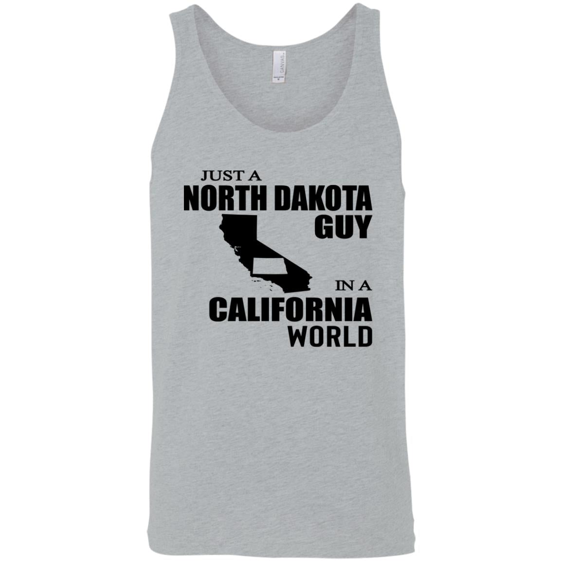 Just A North Dakota Guy In A California World Hoodie - Hoodie Teezalo