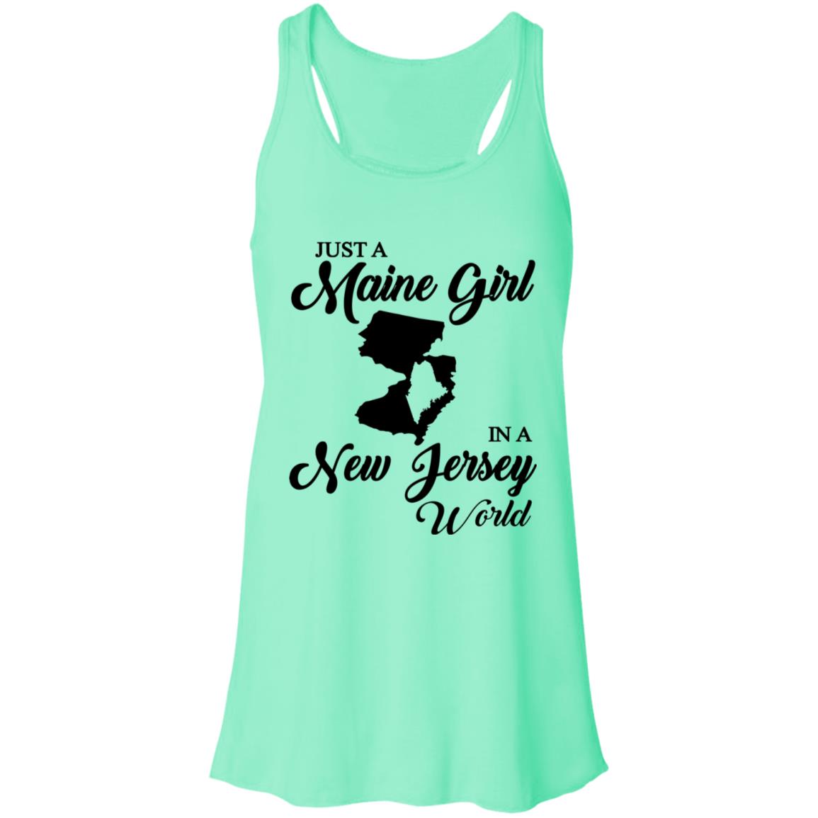 Just A Maine Girl In A Jersey World T-Shirt - T-shirt Teezalo