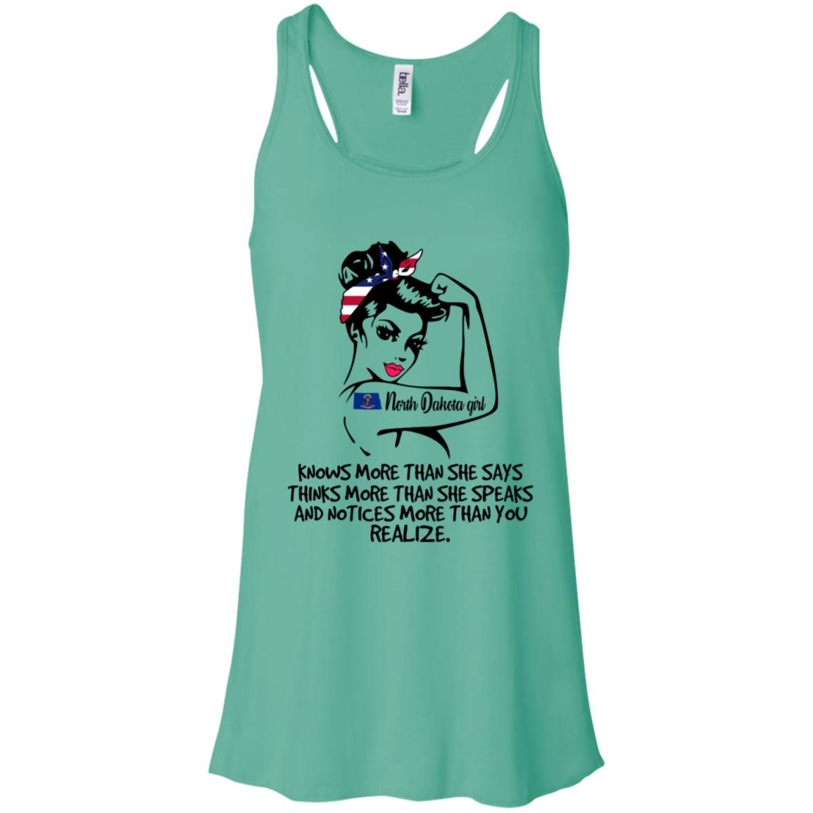 North Dakota Girl Knows More Than She Says Hoodie - Hoodie Teezalo