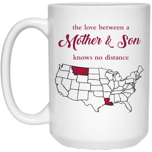 Montana Louisiana The Love Between Mother And Son Mug - Mug Teezalo