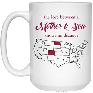 North Dakota Colorado The Love Between Mother And Son Mug - Mug Teezalo
