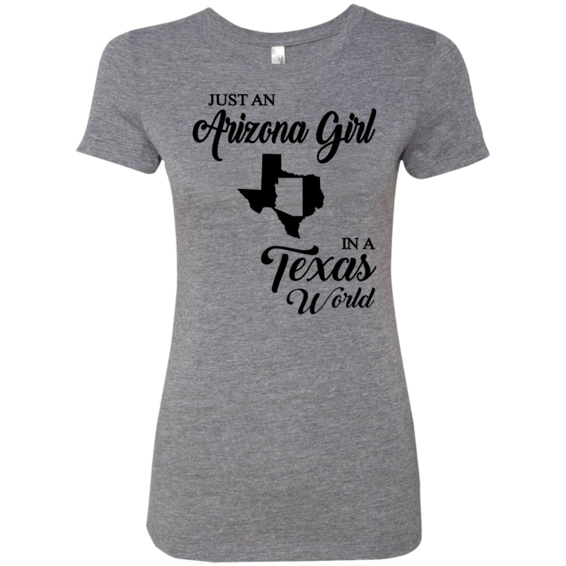 Just An Arizona Girl In A Texas World T-Shirt - Hoodie Teezalo