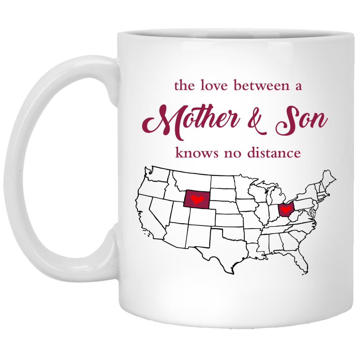 Wyoming Ohio The Love Between Mother And Son Mug - Mug Teezalo