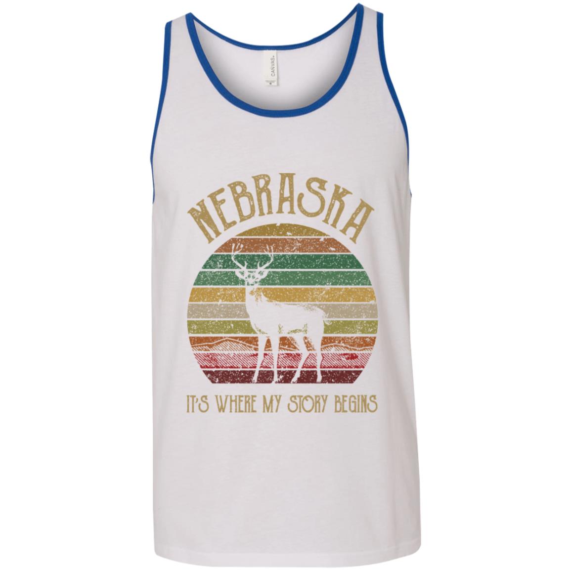 Nebraska Where My Story Begins T-Shirt - T-shirt Teezalo