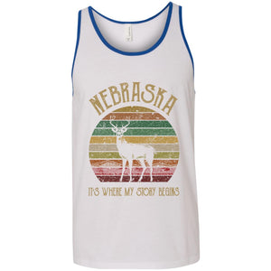 Nebraska Where My Story Begins T-Shirt - T-shirt Teezalo