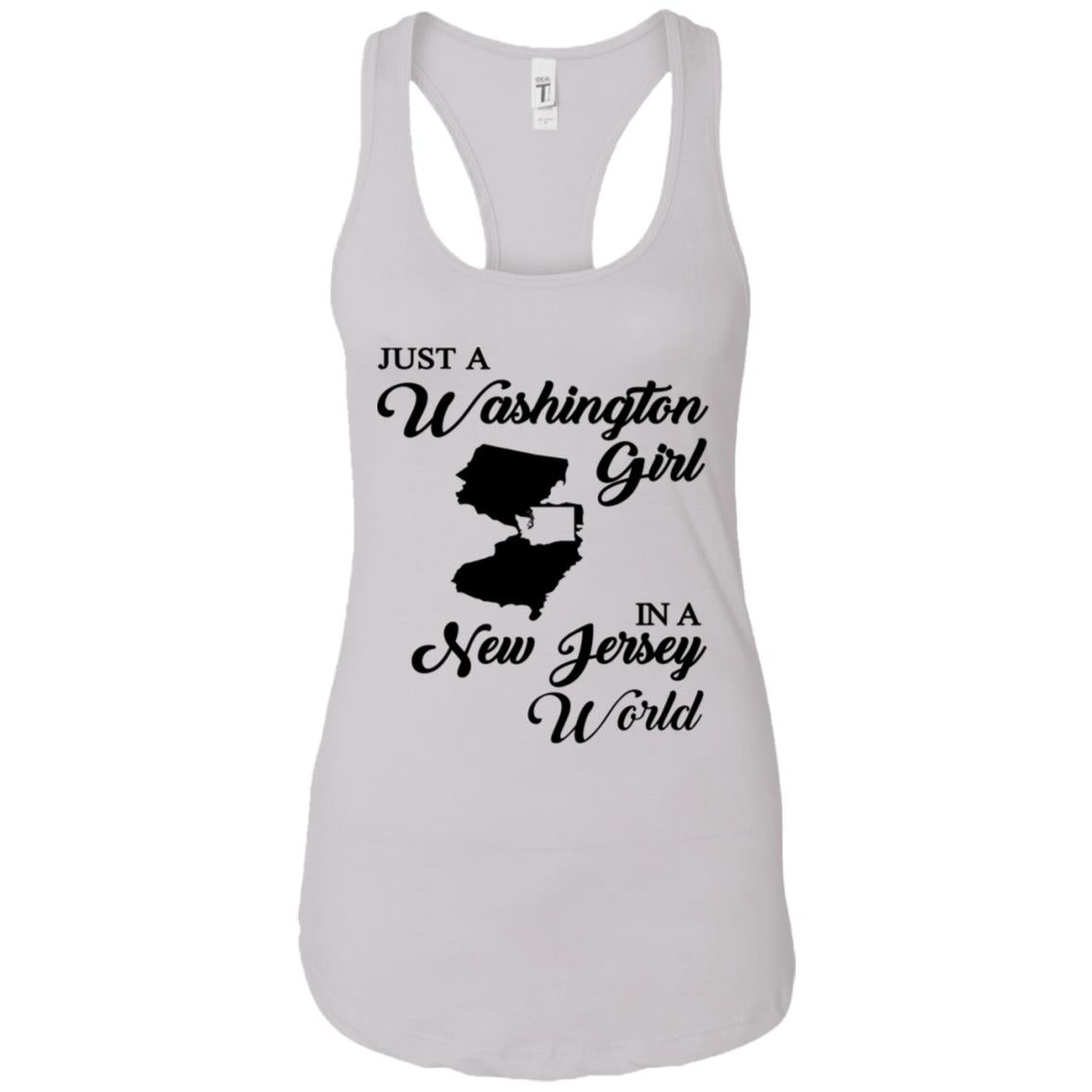 Just A Washington Girl In A New Jersey World T-Shirt - T-shirt Teezalo