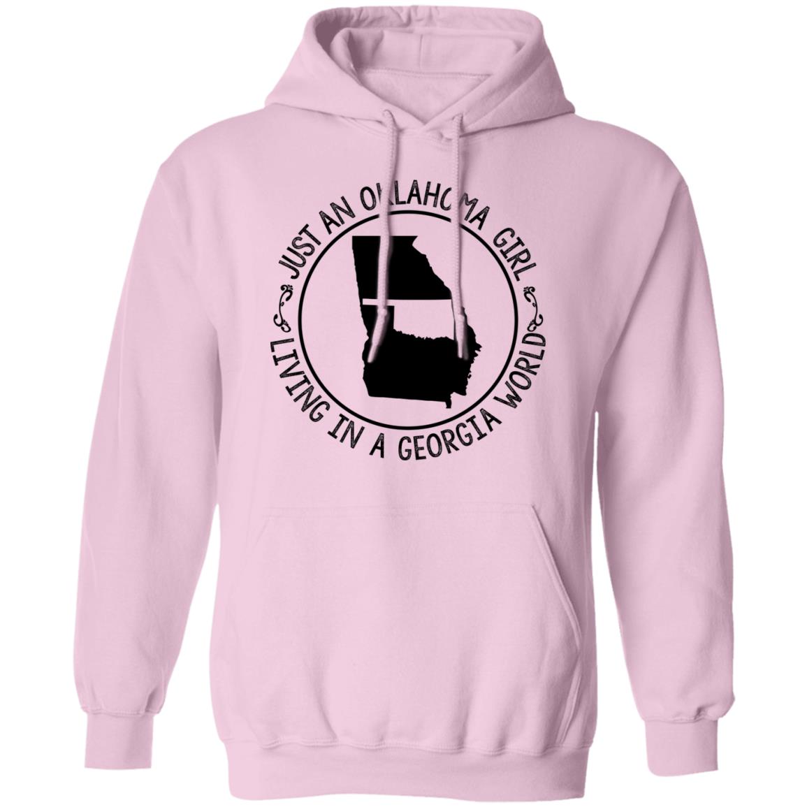 Just An Oklahoma Girl Living In A Georgia World T Shirt - T-shirt Teezalo