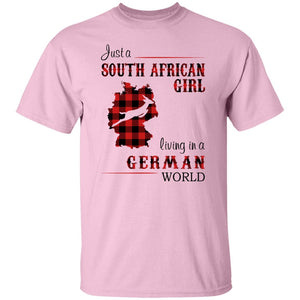 South African Girl Living In German World T-Shirt - T-shirt Teezalo