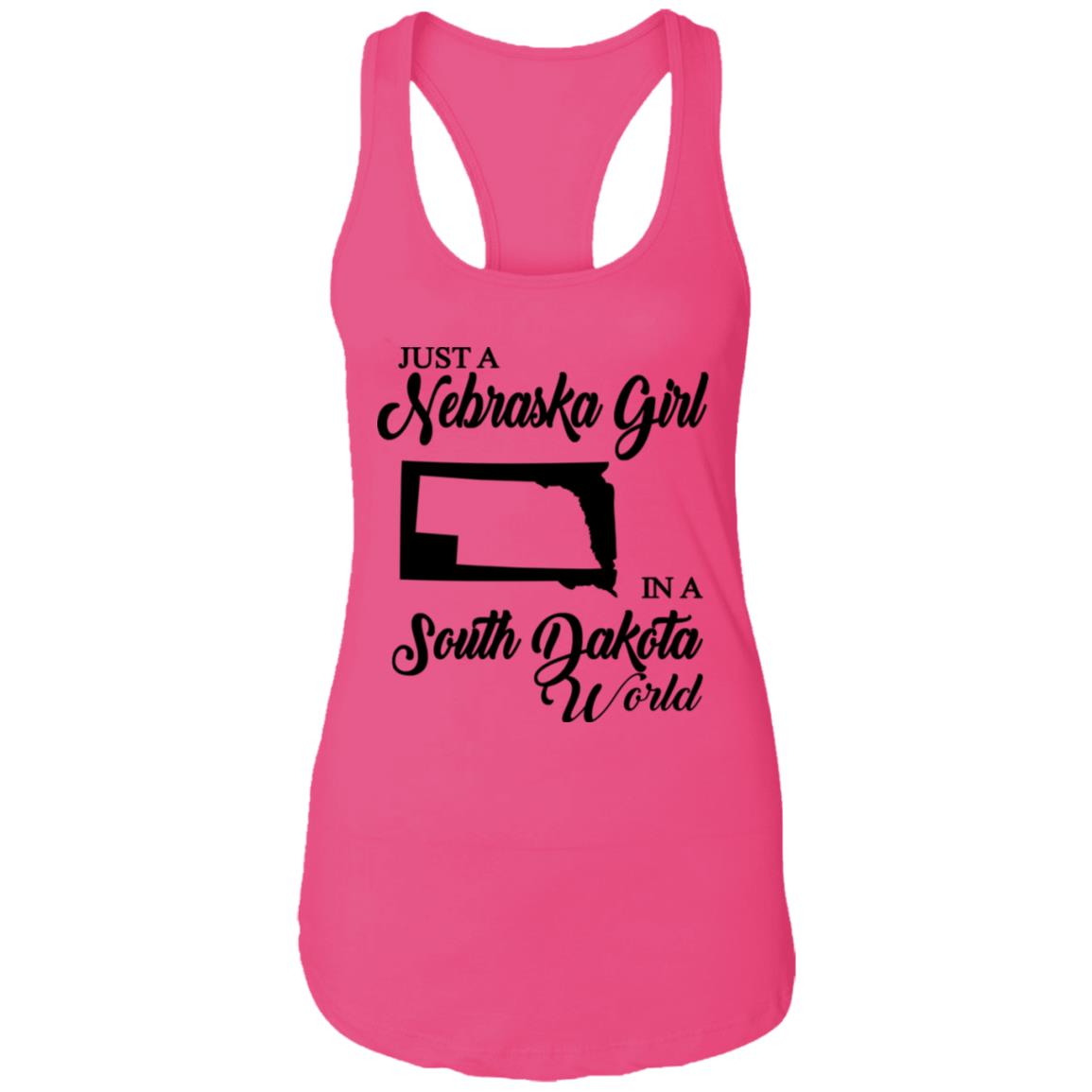 Just A Nebraska Girl In A South Dakota World T-Shirt - T-shirt Teezalo