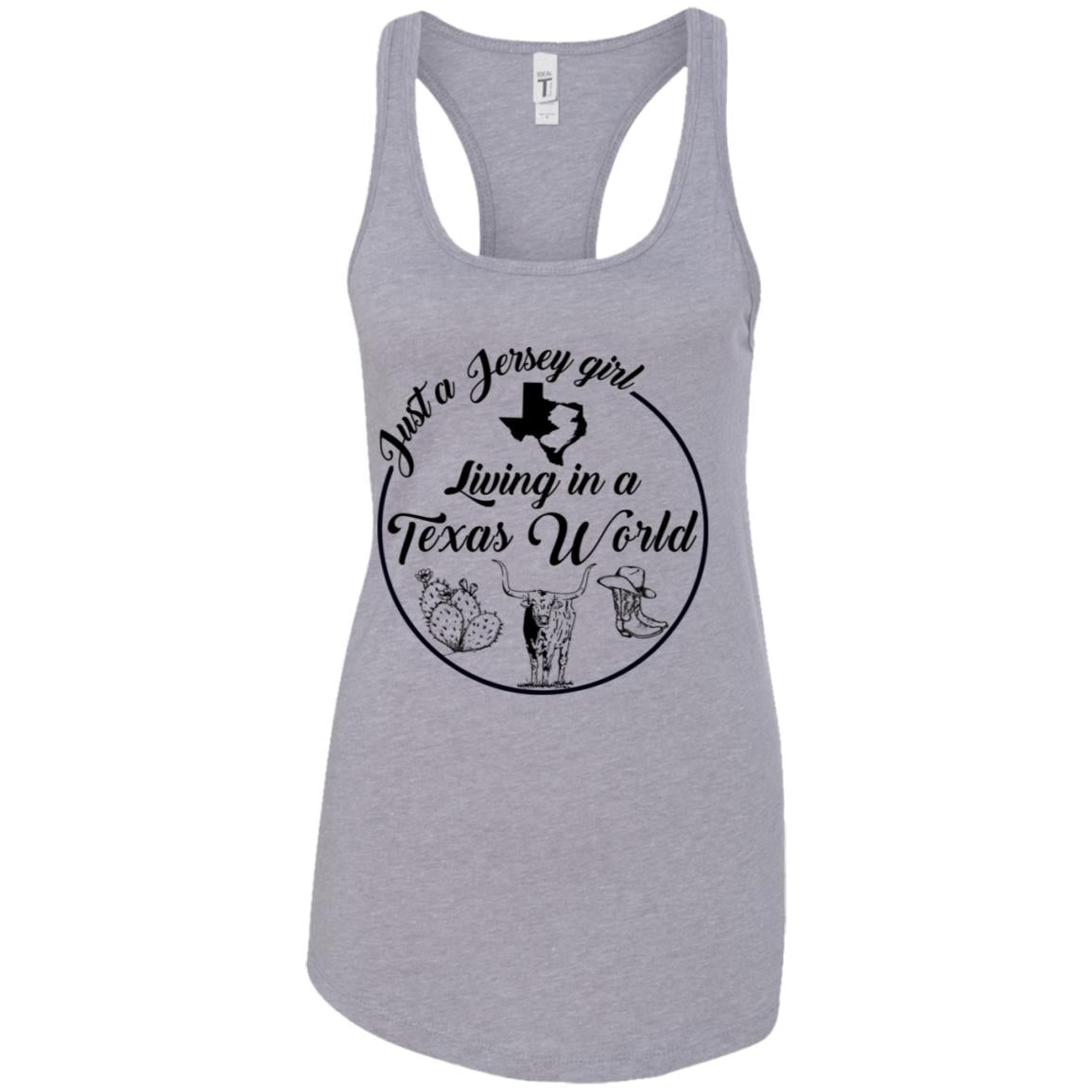 Just A Jersey Girl Living In A Texas World T-Shirt - T-shirt Teezalo