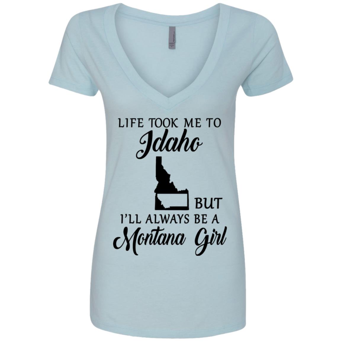 Montana Girl Life Took Me To Idaho T-Shirt - T-shirt Teezalo