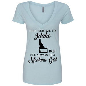Montana Girl Life Took Me To Idaho T-Shirt - T-shirt Teezalo