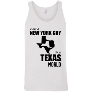 Just A New York Guy In A Texas World T-Shirt - T-shirt Teezalo