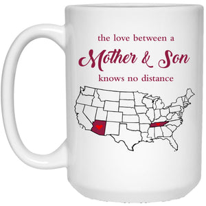 Arizona Tennessee The Love Between Mother And Son Mug - Mug Teezalo