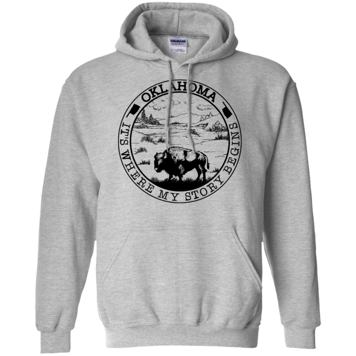 Oklahoma It's Where My Story Begins T Shirt - Hoodie Teezalo