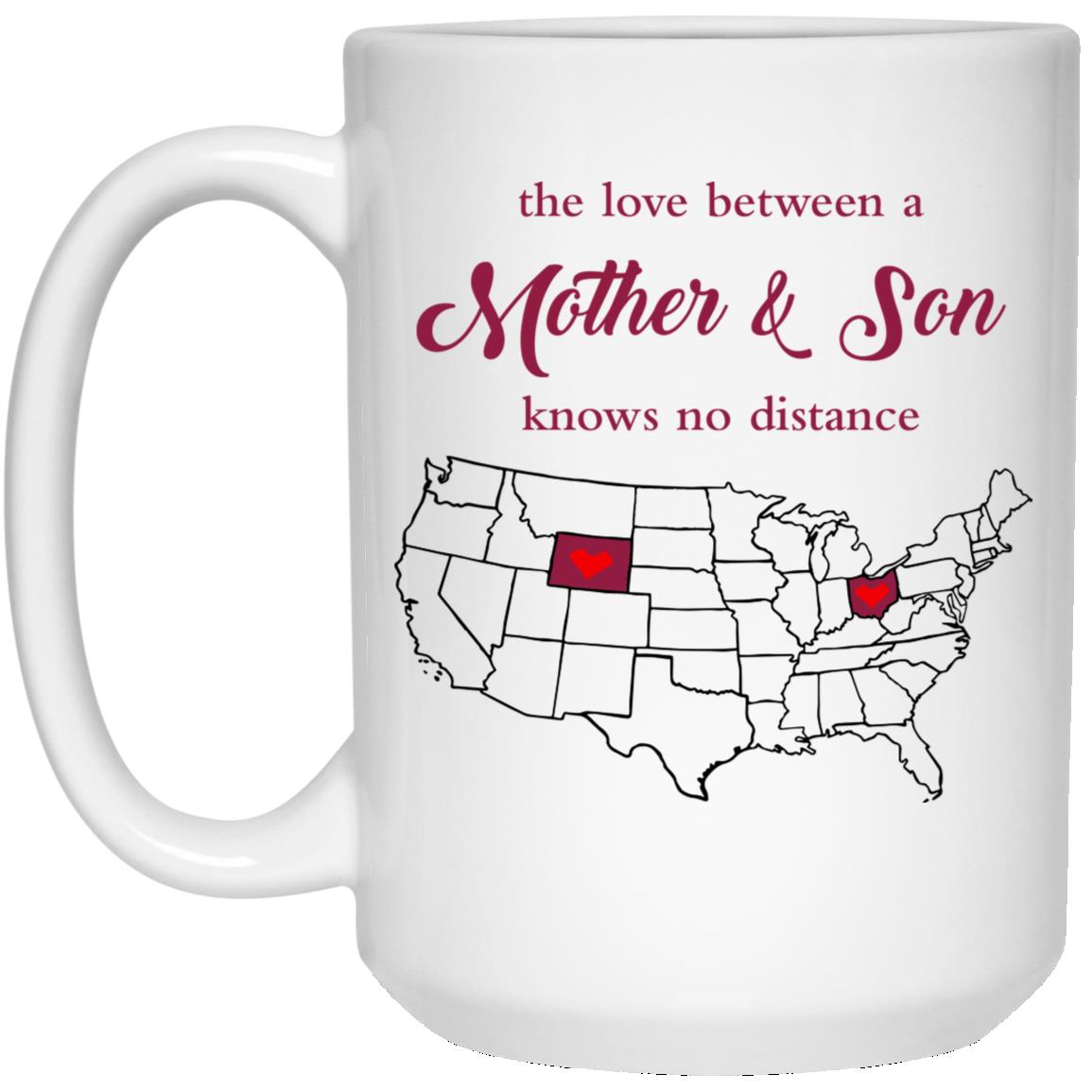 Wyoming Ohio The Love Between Mother And Son Mug - Mug Teezalo